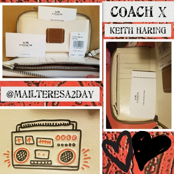 💖 COACH®X- Keith Haring; New w/Tags; Discontinued - Picture 3 of 5